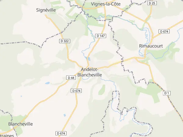 Plan de Andelot-Blancheville