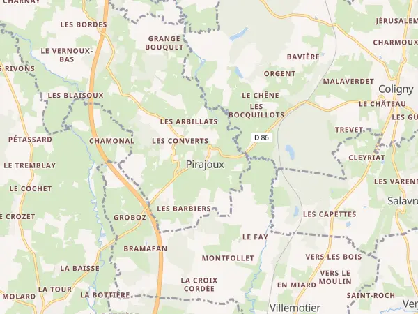 Plan de Pirajoux