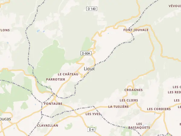 Plan de Lioux