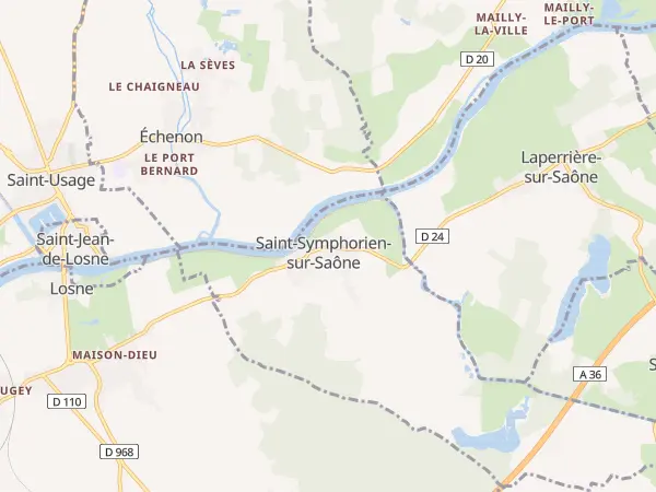 Plan de Saint-Symphorien-sur-Saône