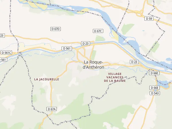 Plan de La Roque-d’Anthéron