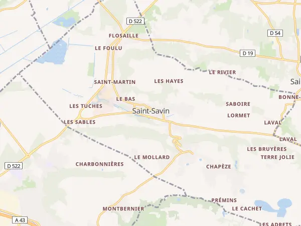 Plan de Saint-Savin