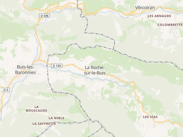 Plan de La Roche-sur-le-Buis