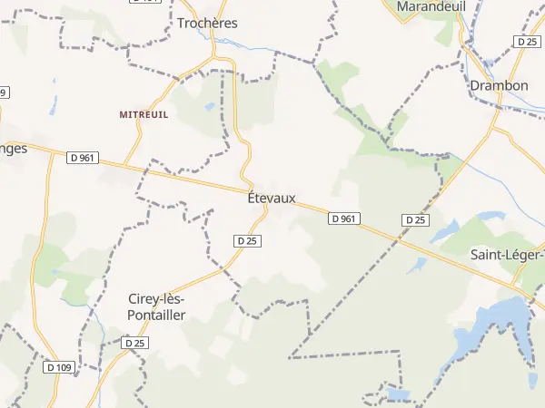 Plan de Étevaux