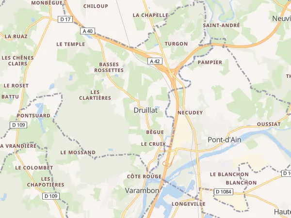 Plan de Druillat