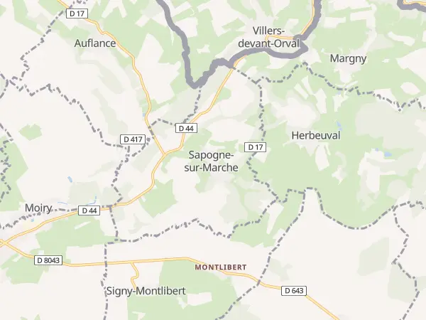 Plan de Sapogne-sur-Marche