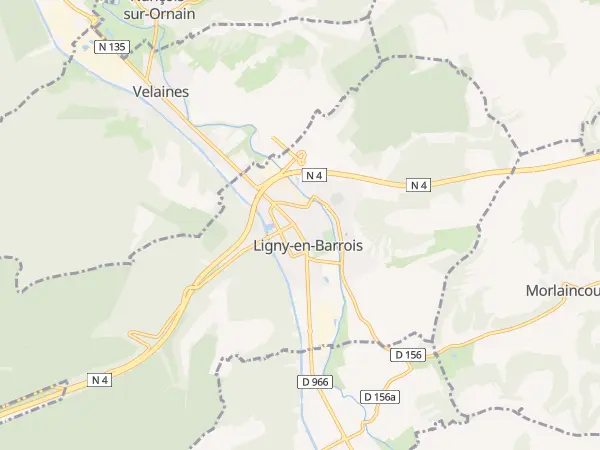 Plan de Ligny-en-Barrois