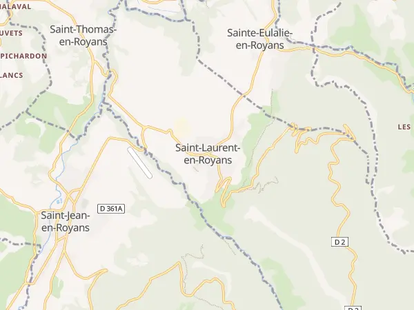 Plan de Saint-Laurent-en-Royans