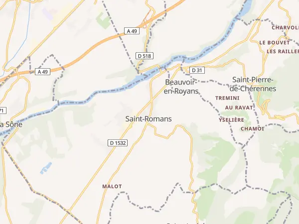 Plan de Saint-Romans