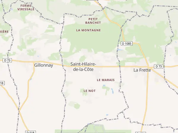 Plan de Saint-Hilaire-de-la-Côte