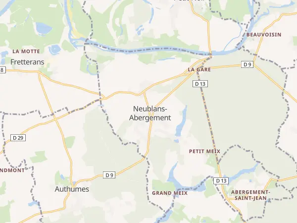 Plan de Neublans-Abergement
