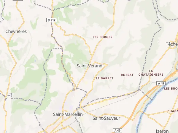 Plan de Saint-Vérand