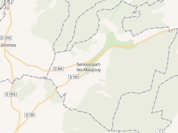 Plan de Senoncourt-les-Maujouy