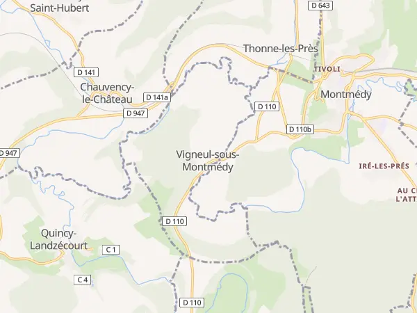 Plan de Vigneul-sous-Montmédy