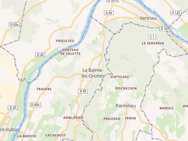 Plan de La Balme-les-Grottes