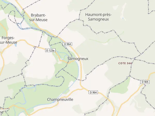 Plan de Samogneux