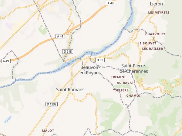 Plan de Beauvoir-en-Royans