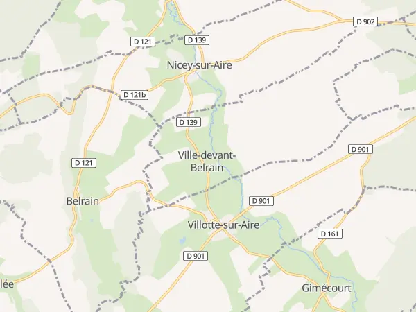 Plan de Ville-devant-Belrain