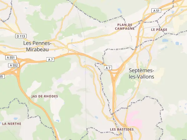 Plan des Pennes-Mirabeau