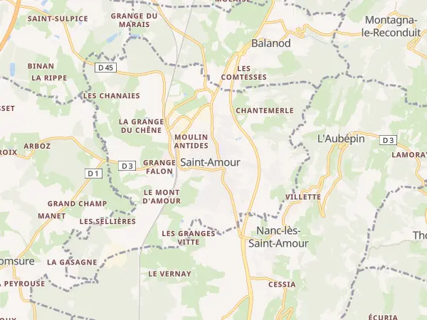 Plan de Saint-Amour