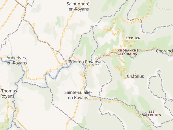 Plan de Pont-en-Royans