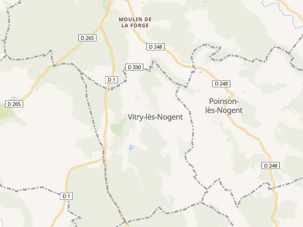 Plan de Vitry-lès-Nogent