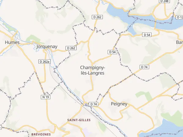 Plan de Champigny-lès-Langres
