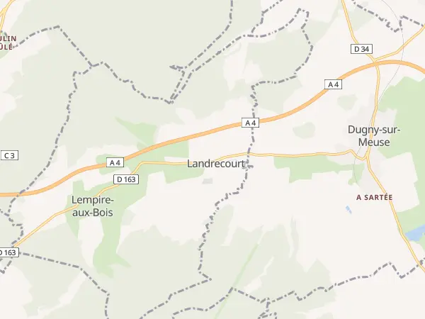 Plan de Landrecourt-Lempire