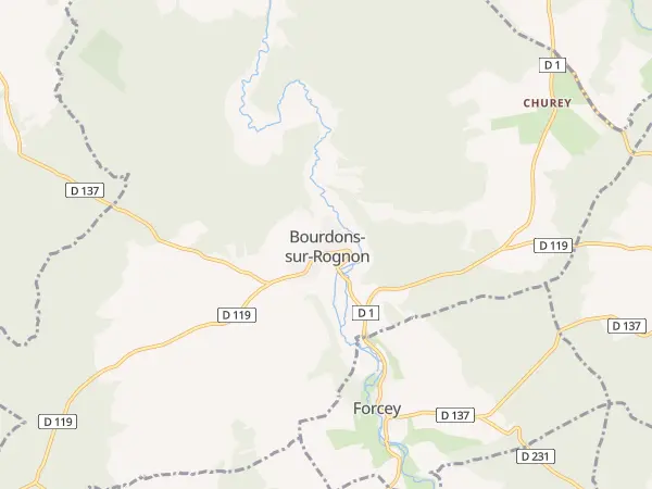 Plan de Bourdons-sur-Rognon