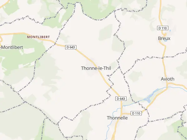Plan de Thonne-le-Thil