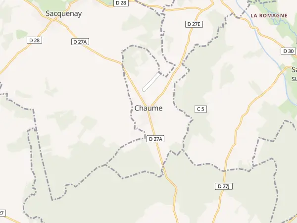 Plan de Chaume-et-Courchamp