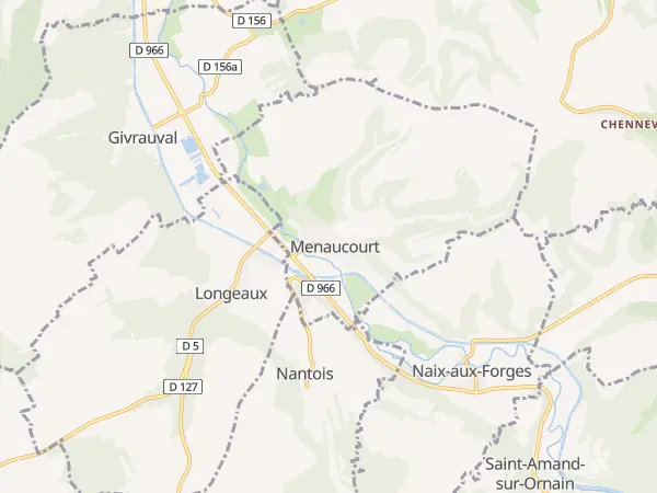 Plan de Menaucourt