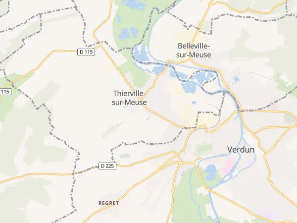 Plan de Thierville-sur-Meuse