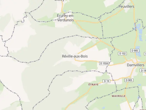 Plan de Réville-aux-Bois