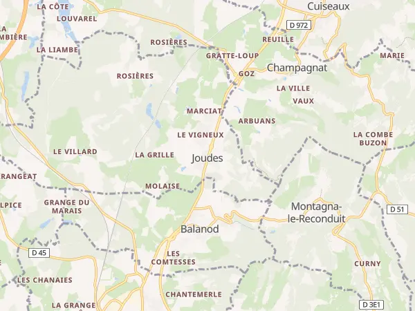Plan de Joudes