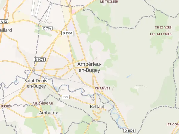 Plan de Ambérieu-en-Bugey
