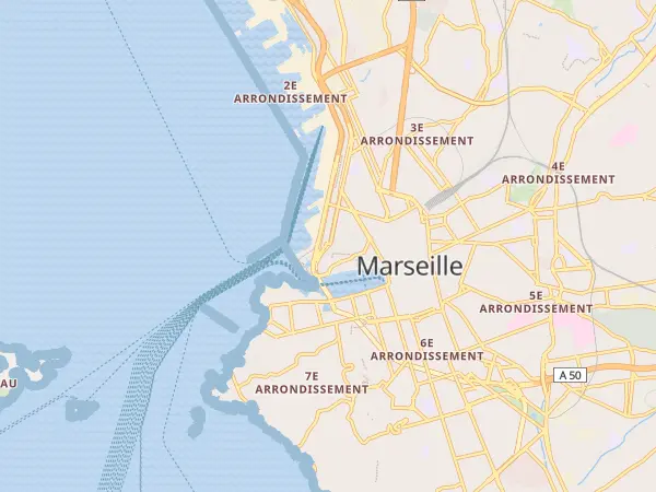 Plan de Marseille 2e Arrondissement
