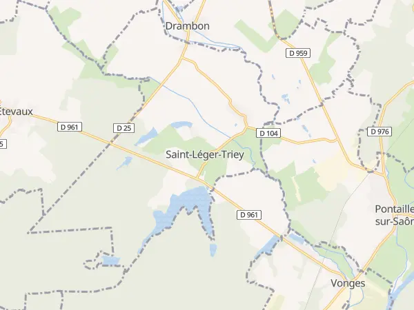Plan de Saint-Léger-Triey