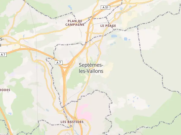 Plan de Septèmes-les-Vallons