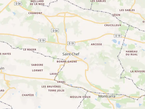 Plan de Saint-Chef