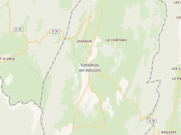Plan de Vassieux-en-Vercors