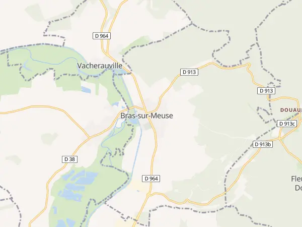 Plan de Bras-sur-Meuse