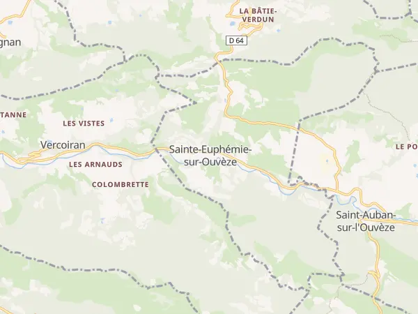 Plan de Sainte-Euphémie-sur-Ouvèze