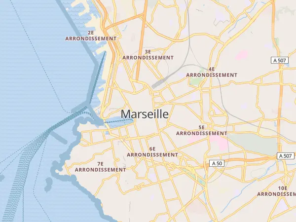 Plan de Marseille 1er Arrondissement