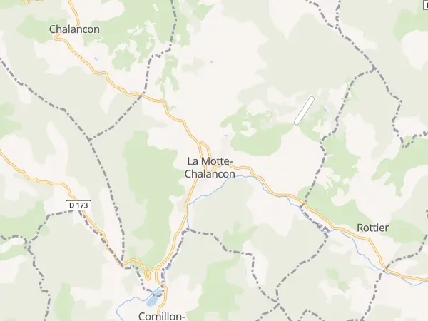 Plan de La Motte-Chalancon