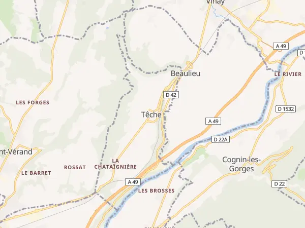 Plan de Têche