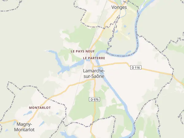 Plan de Lamarche-sur-Saône