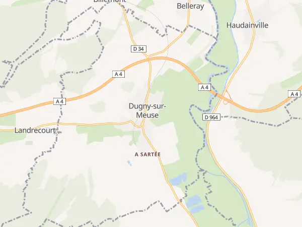 Plan de Dugny-sur-Meuse
