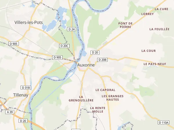 Plan de Auxonne