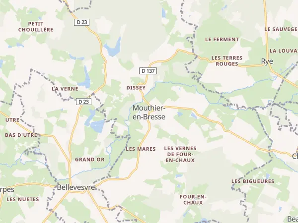 Plan de Mouthier-en-Bresse